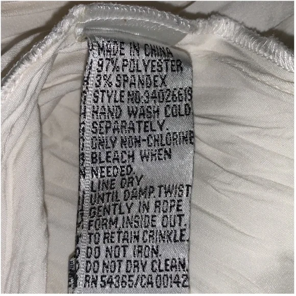 Crinkled Blouse w Satin Faux Finish - Picture 7 of 8